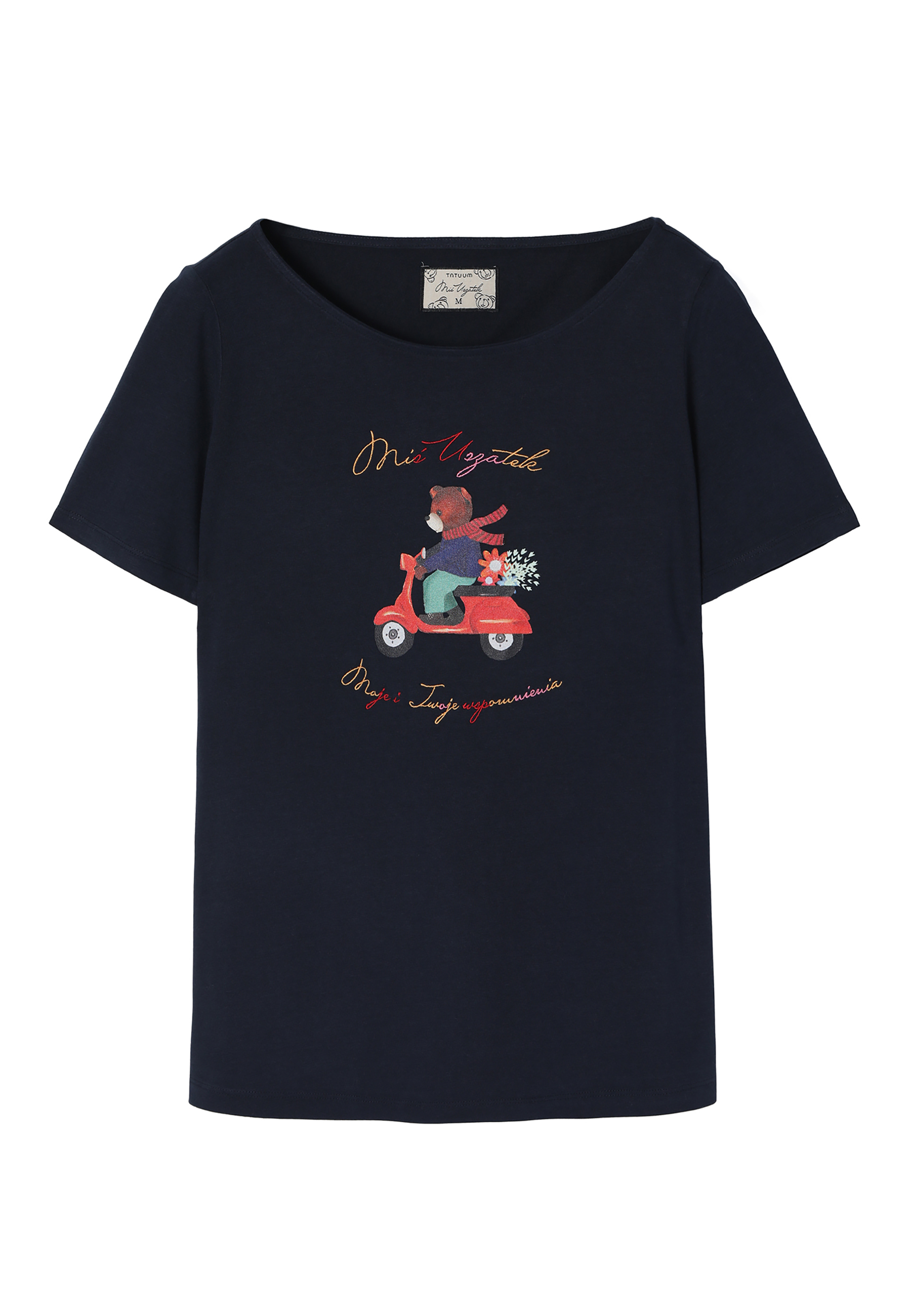 PRILEGNJENA ŽENSKA MAJICA Z TEDDIE MEDVEDKOM MIKAJANA 1 TEMNO MODRA 2