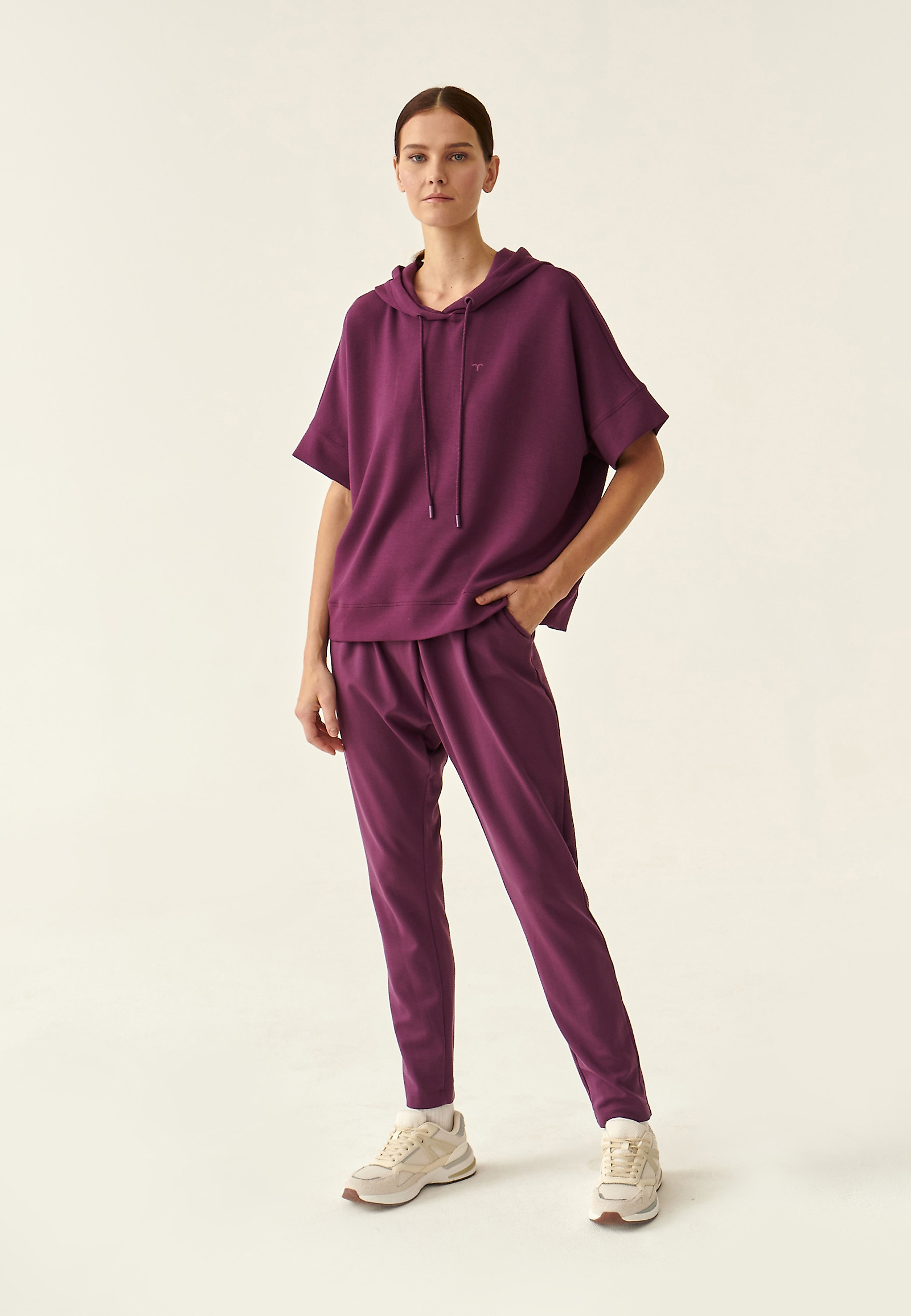 DAMSKA BLUZA Z MODALEM IKSO DAMSKA BLUZA Z MODALEM IKSO FIOLETOWY 85909
