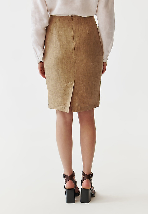 BREATHABLE LADIES’ PENCIL SKIRT - MONOLI BEIGE 2