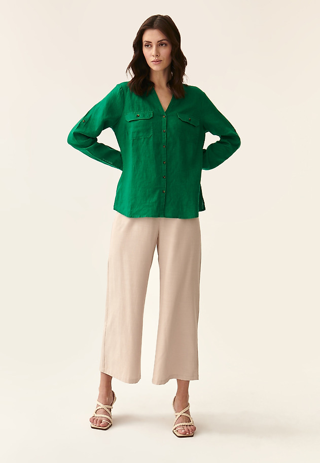 LINNEN LADIES' SHIRT JUSTYNA LINNEN LADIES' SHIRT JUSTYNA ZIELONY 2