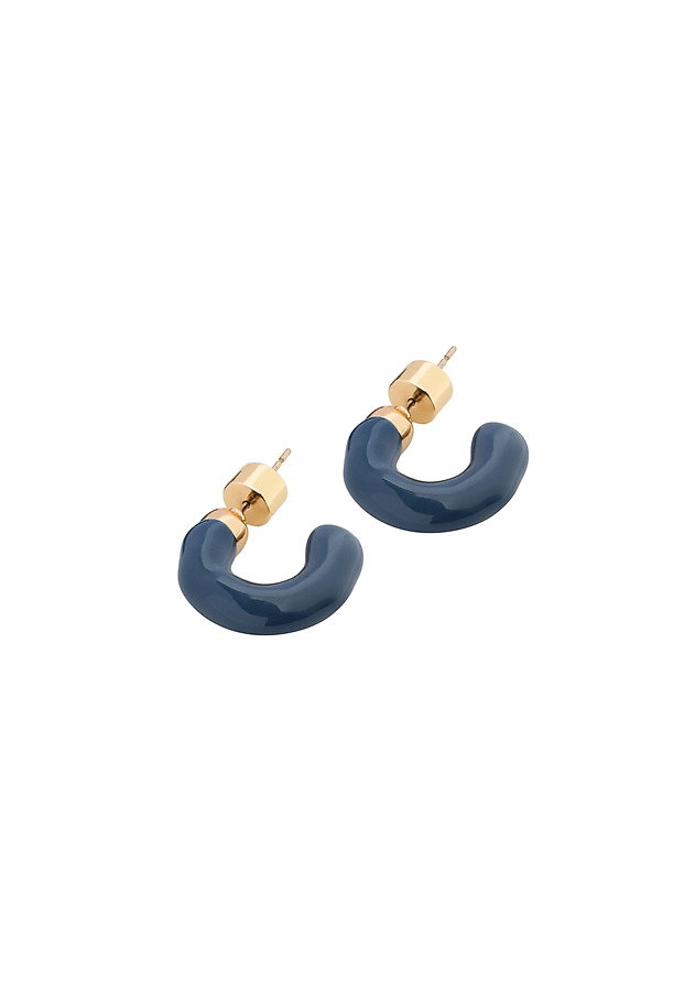 IRREGULARLY SHAPED EARRINGS - BERIS IRREGULARLY SHAPED EARRINGS - BERIS NIEBIESKI 4