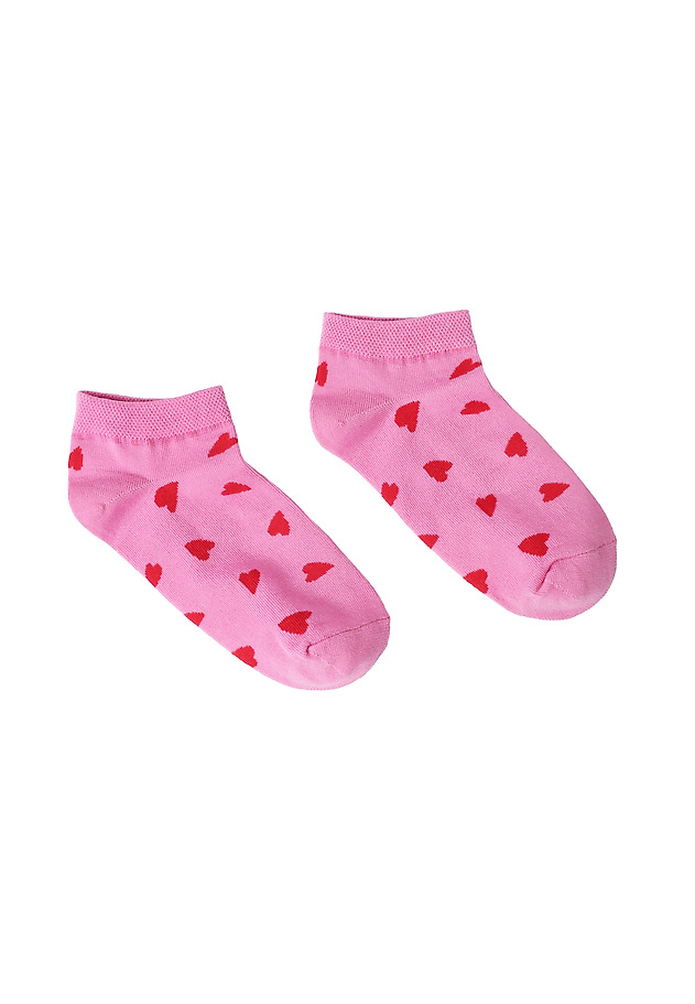 COTTON SOCKS WITH HEARTS — SOFINA 4 COTTON SOCKS WITH HEARTS — SOFINA 4 MULTICOLOR 1