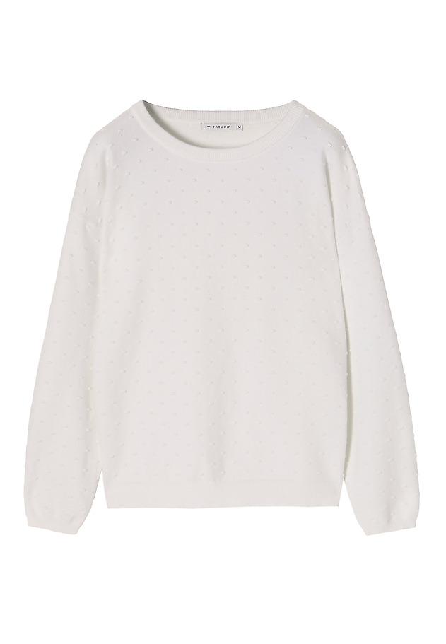 LADIES’ POLKA-DOT SWEATER EWELA LADIES’ POLKA-DOT SWEATER EWELA ECRU 6