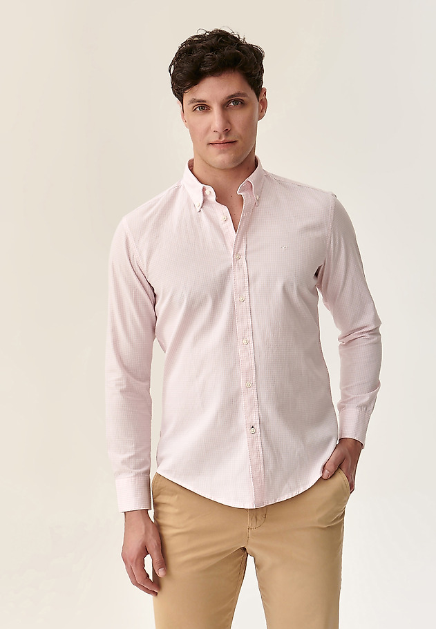 MAN'S COTTON SHIRT FIRSTIE 1 MODERN MAN'S COTTON SHIRT FIRSTIE 1 MODERN PINK 1