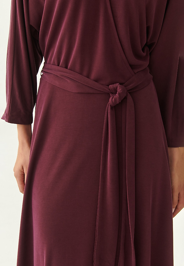 KNITTED WRAP DRESS APARTI KNITTED WRAP DRESS APARTI RED 5