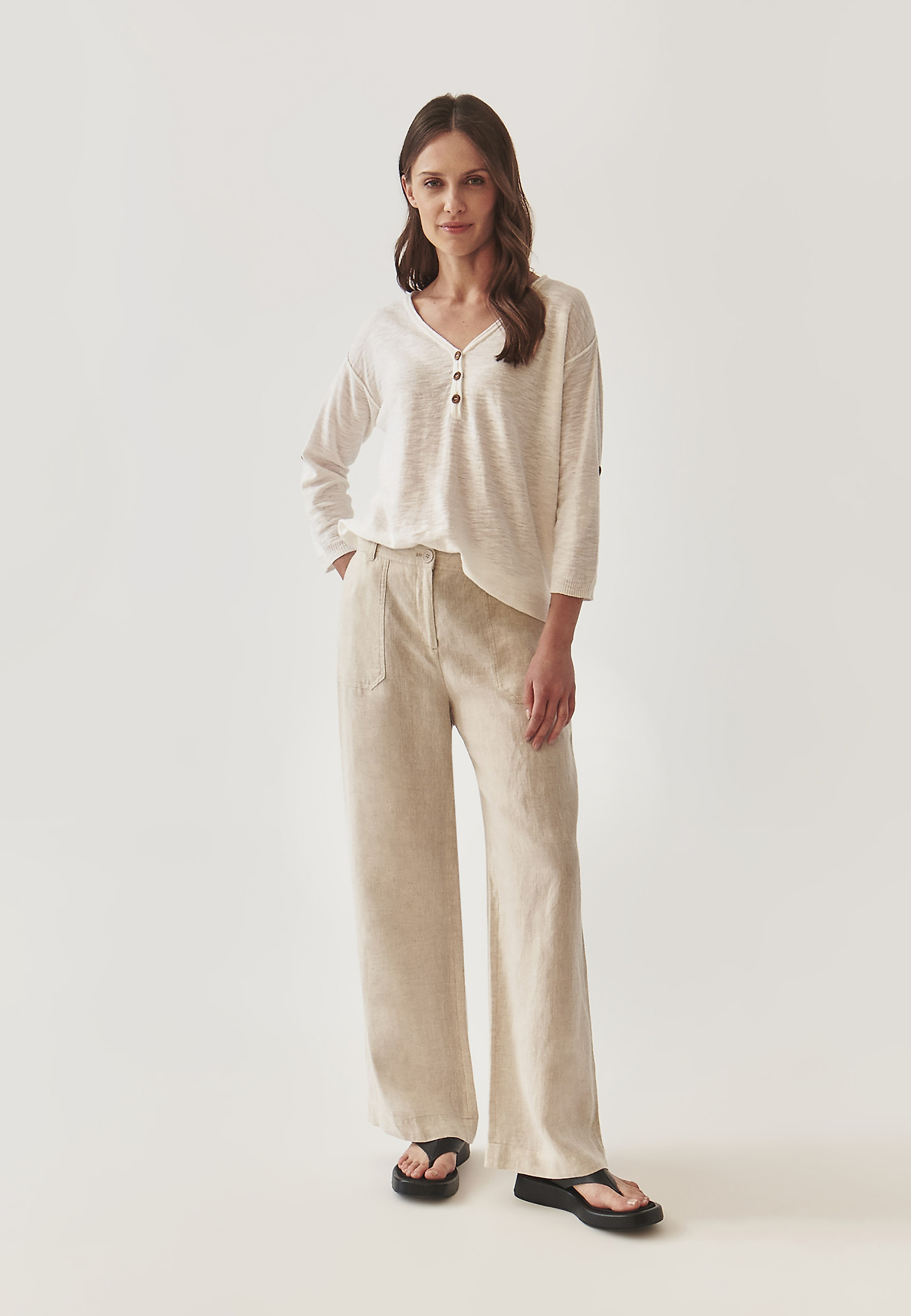 HÖLGYEK PAMUT BLÚZ FELGÖNGYÖLT UJJÚ - LILA HÖLGYEK PAMUT BLÚZ FELGÖNGYÖLT UJJÚ - LILA EKRÜ 98973