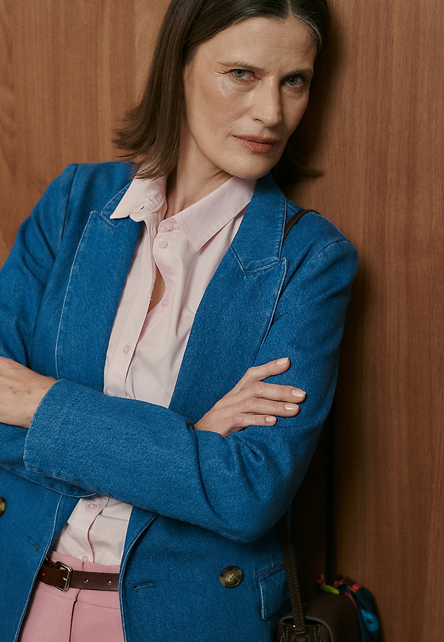 DENIM BLAZER — ADA DENIM BLAZER — ADA NIEBIESKI 1