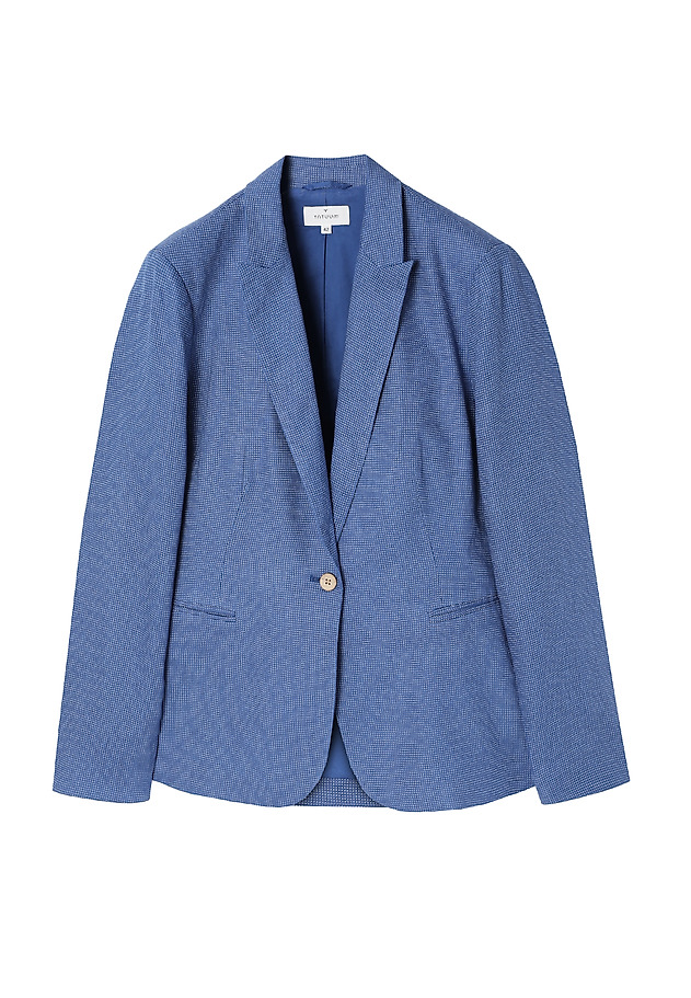 STYLISH LINEN LADIES’ BLAZER WITH COTTON LINING - KAREMA 4 STYLISH LINEN LADIES’ BLAZER WITH COTTON LINING - KAREMA 4 NIEBIESKI 5