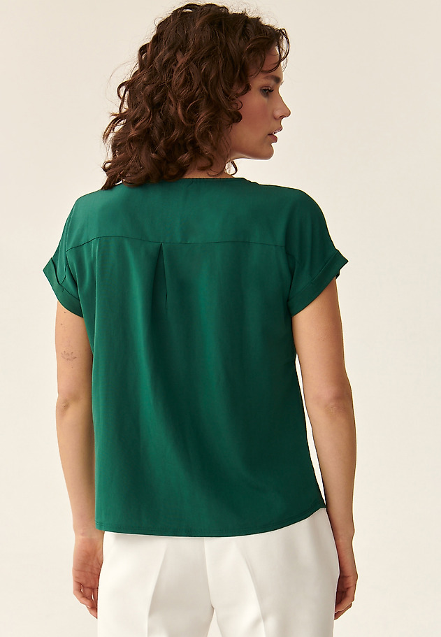 LADIES' SHORT-SLEEVED BLOUSE NUELA LADIES' SHORT-SLEEVED BLOUSE NUELA GREEN 3