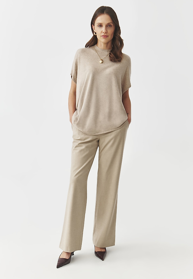 WIDE-LEG TROUSERS — TOTI WIDE-LEG TROUSERS — TOTI BEŻOWY 5