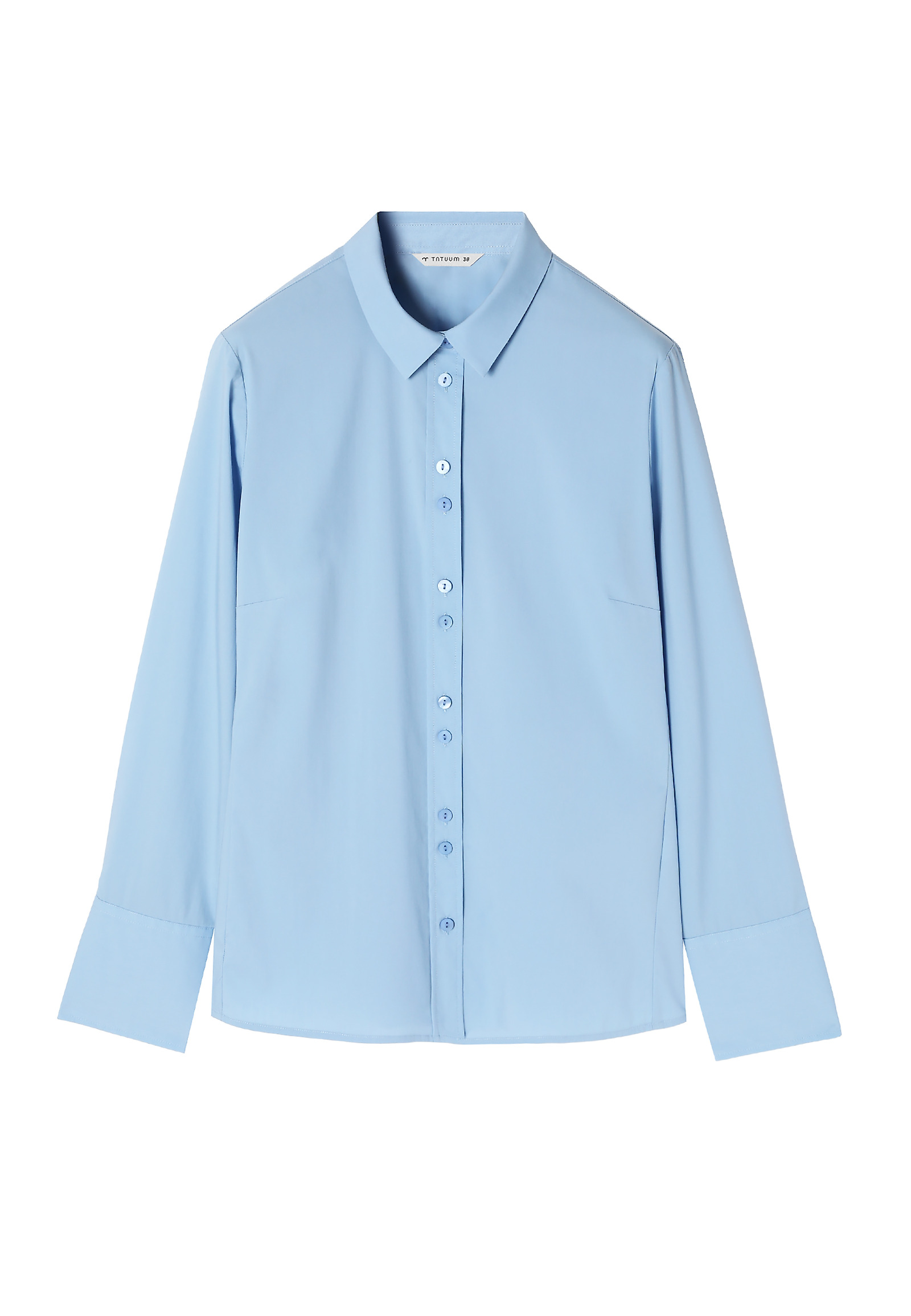 CLASSIC LADIES’ SHIRT WITH LONG SLEEVES AND WIDE CUFFS - ELIKO CLASSIC LADIES’ SHIRT WITH LONG SLEEVES AND WIDE CUFFS - ELIKO BLUE 99576