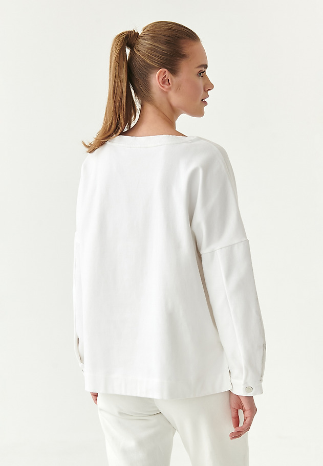 LADIES' KNITTED SWEATSHIRT KURTIKA LADIES' KNITTED SWEATSHIRT KURTIKA ECRU 2