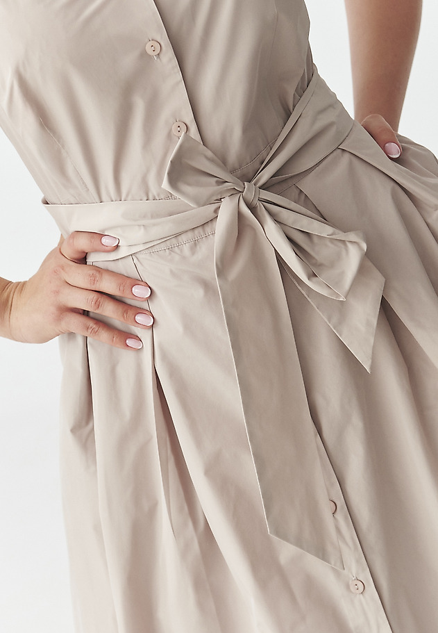 SLEEVELESS, BLOUSON SCHMISSER DRESS - NIKINA SLEEVELESS, BLOUSON SCHMISSER DRESS - NIKINA BEŻOWY 5