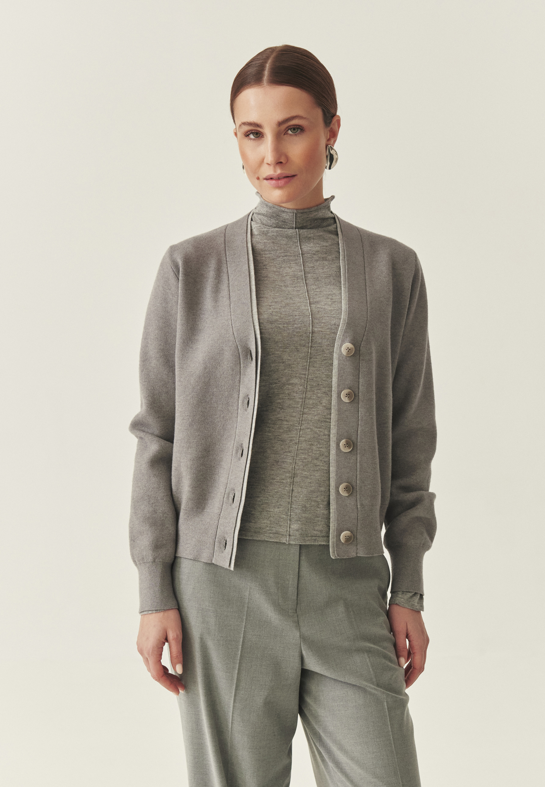 KARDIGAN Z WISKOZĄ LENZING™ ECOVERO® - NIXIE SZARY 2