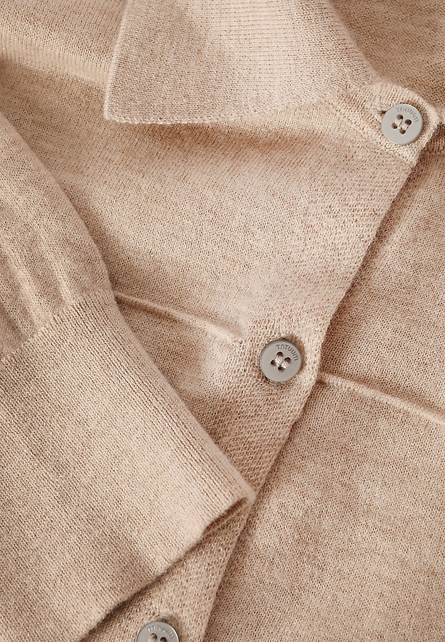 WOOL LONG-SLEEVED SHIRT - ELARA WOOL LONG-SLEEVED SHIRT - ELARA BEIGE 8