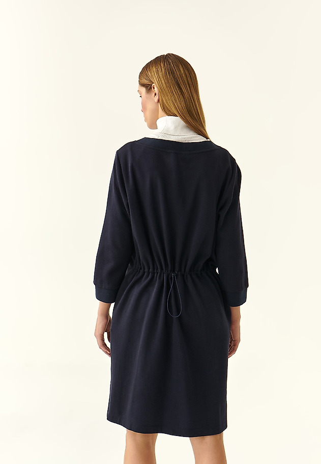 3/4 SLEEVE KNITWEAR DRESS NISOTO 3/4 SLEEVE KNITWEAR DRESS NISOTO GRANATOWY 3