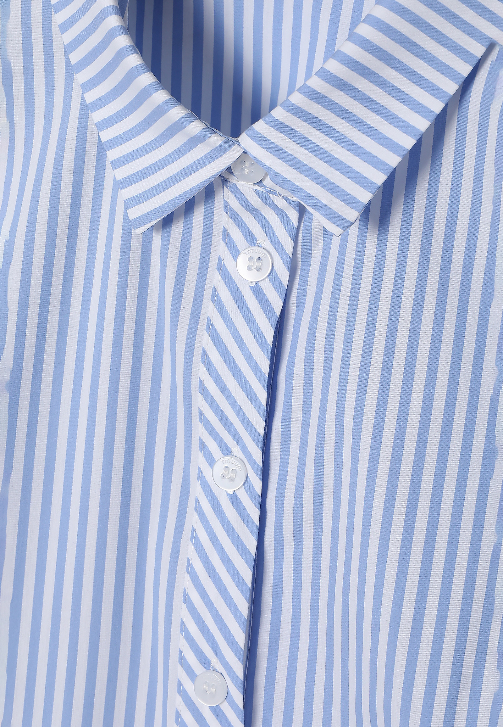 KLASYCZNA TKANINOWA KOSZULA DAMSKA W PASKI - ELISHA 2 KLASYCZNA TKANINOWA KOSZULA DAMSKA W PASKI - ELISHA 2 NIEBIESKI 94903