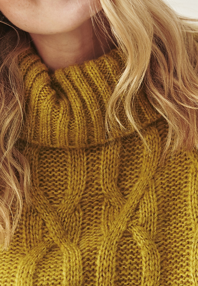 LOOSE-FIT JUMPER WITH WOOL AND MOHAIR - SERVA LOOSE-FIT JUMPER WITH WOOL AND MOHAIR - SERVA GREEN 6