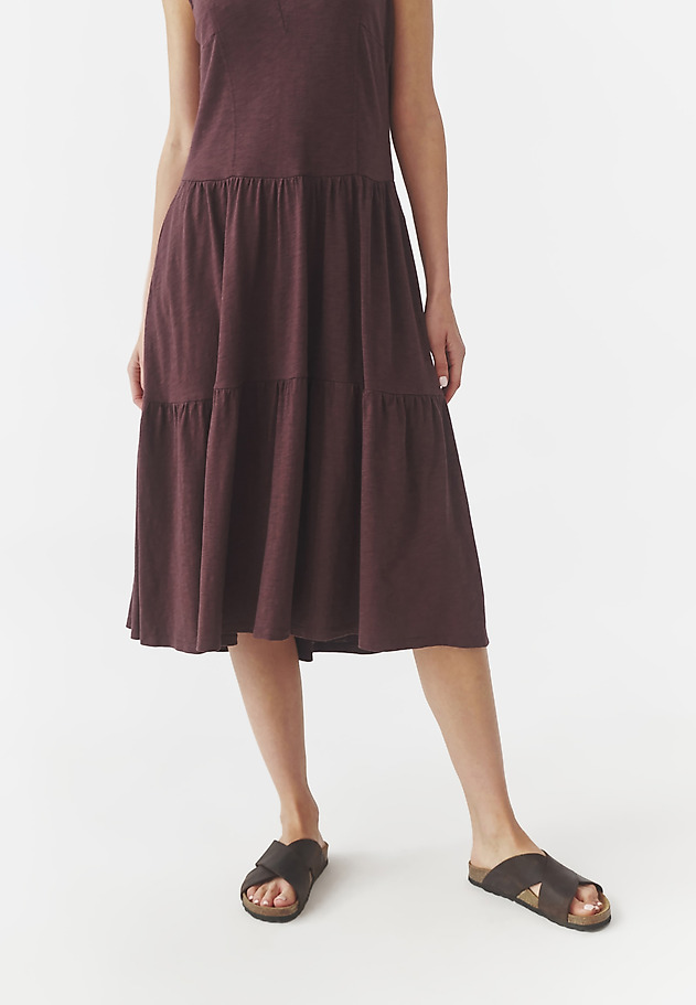 LADIES’ MIDI DRESS WITH A FRILL - SUSANA LADIES’ MIDI DRESS WITH A FRILL - SUSANA FIOLETOWY 5