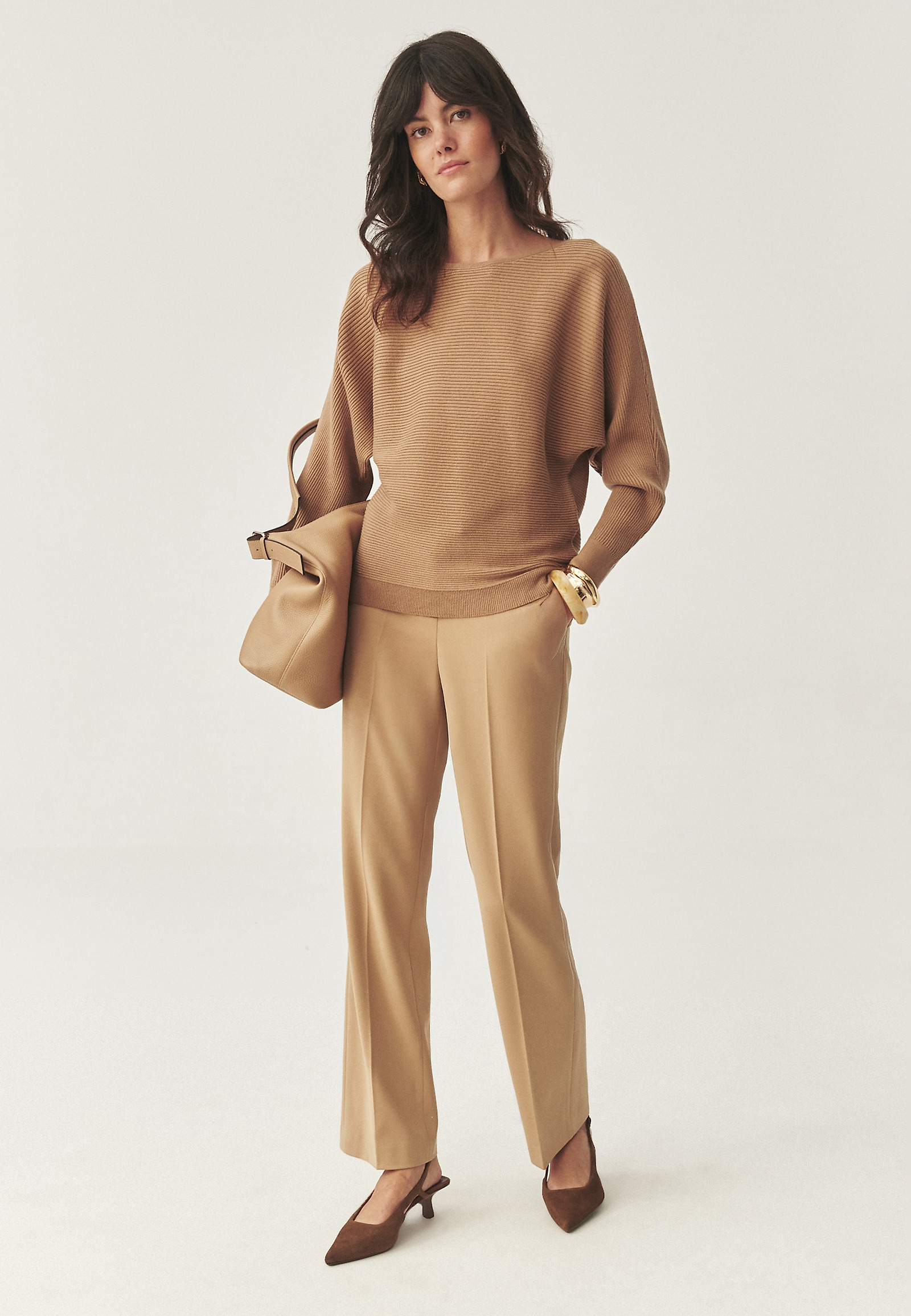 DÁMSKE OBLEKOVÉ NOHAVICE -SAS DÁMSKE OBLEKOVÉ NOHAVICE -SAS HNEDÁ 114249