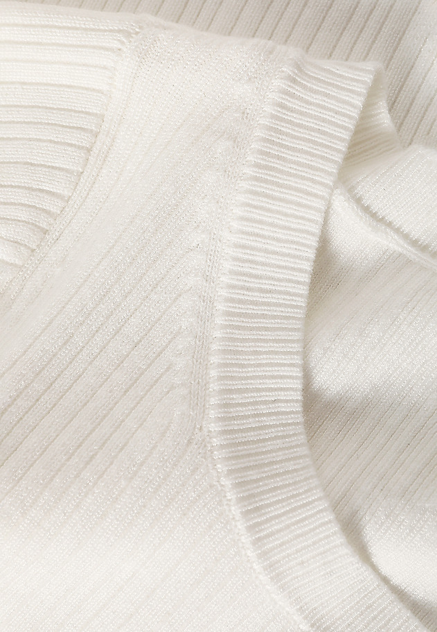 FITTED RIBBED LADIES’ SWEATER - SALMIKO FITTED RIBBED LADIES’ SWEATER - SALMIKO ECRU 7