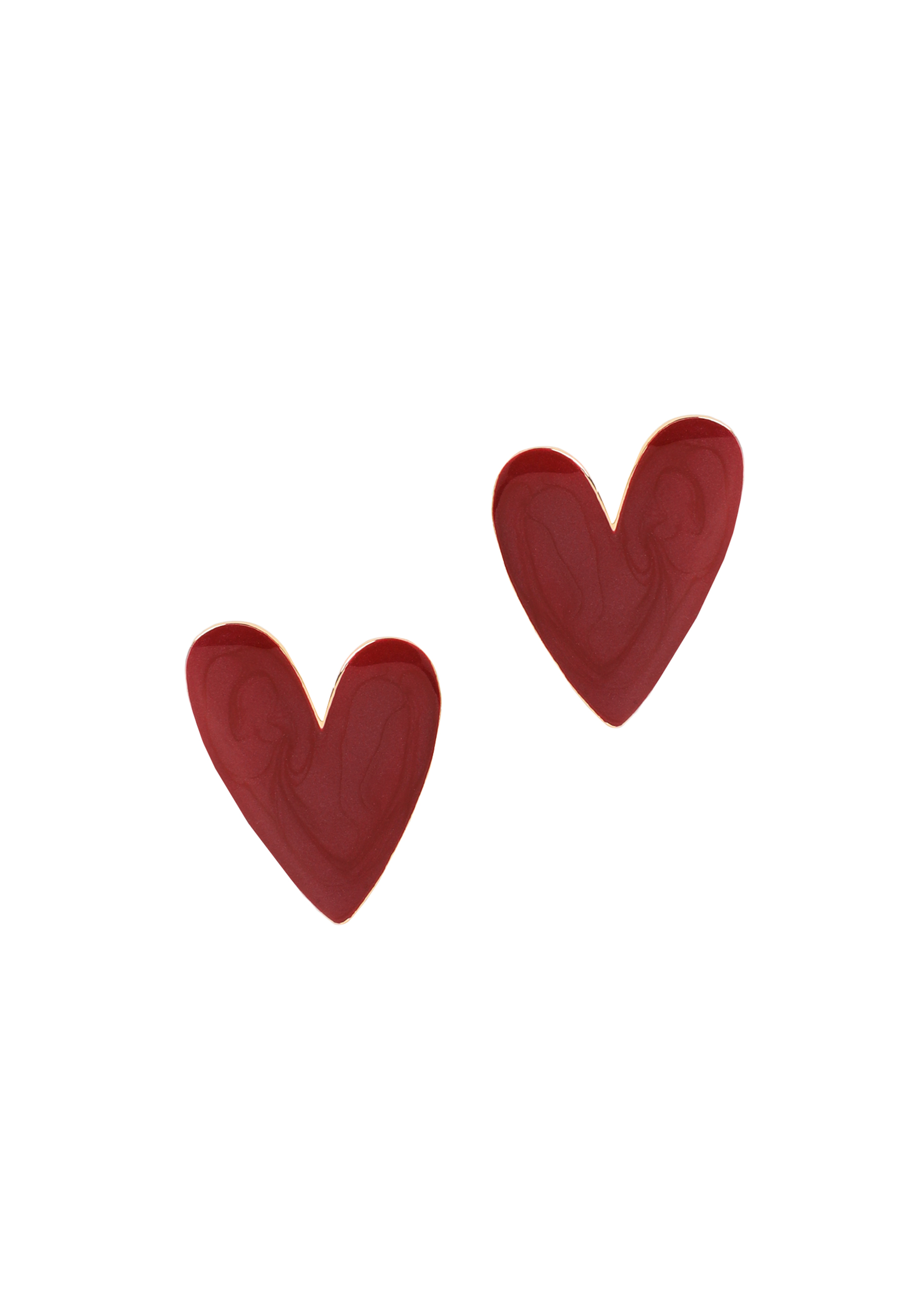 NÁUŠNICE SO SRDCOVÝM MOTÍVOM – LOVIK ČERVENÁ 2