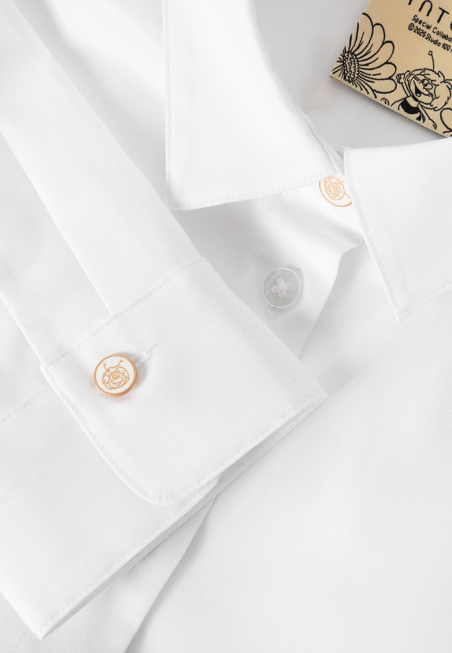EMBROIDERED COTTON SHIRT - EDINA WHITE 2