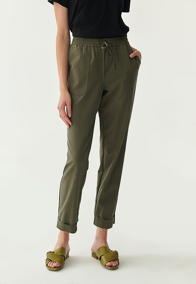 COMFORTABLE LADIES' TROUSERS SUDIKI COMFORTABLE LADIES' TROUSERS SUDIKI KHAKI 3