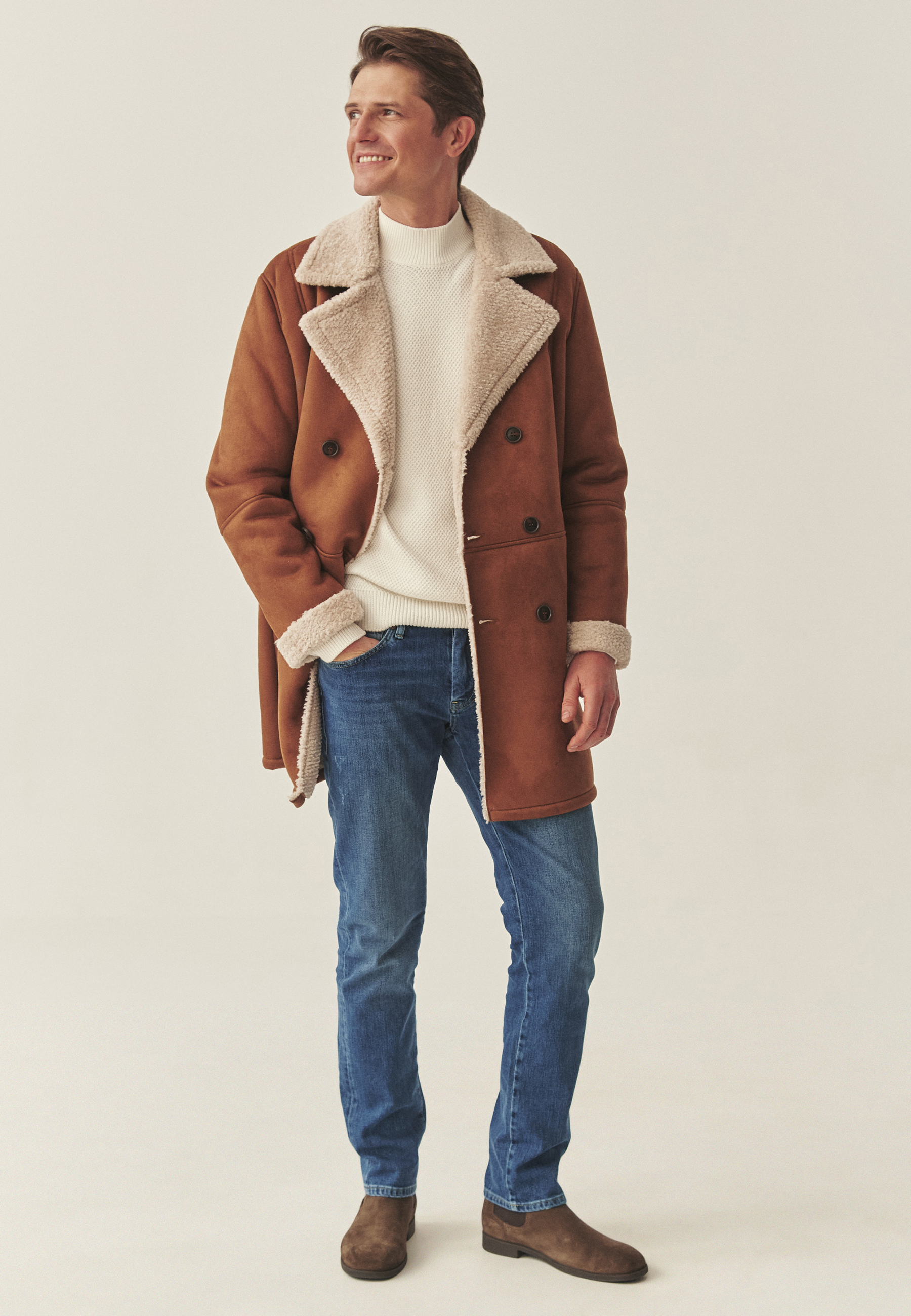 PŁASZCZ MĘSKI WILT BEŻOWY 2