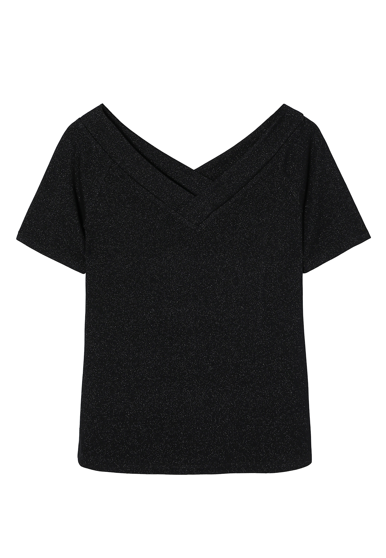 ŽENSKA PLETENA BLUZA Z BLEŠČEČO PREJO - GILDA ŽENSKA PLETENA BLUZA Z BLEŠČEČO PREJO - GILDA ČRNA 102760
