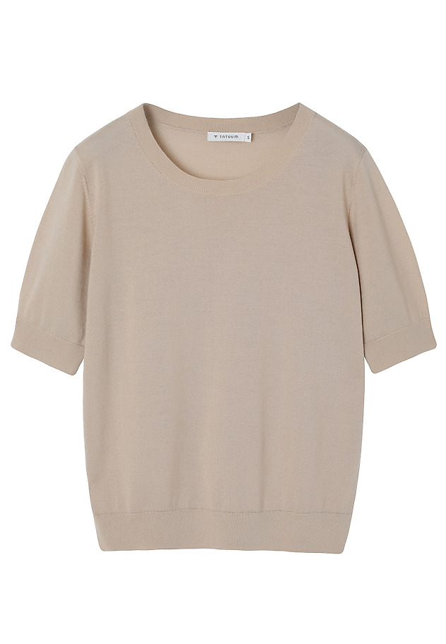 KLASIČNA VOLNENA BLUZA - MORIL KLASIČNA VOLNENA BLUZA - MORIL BEŽ 6