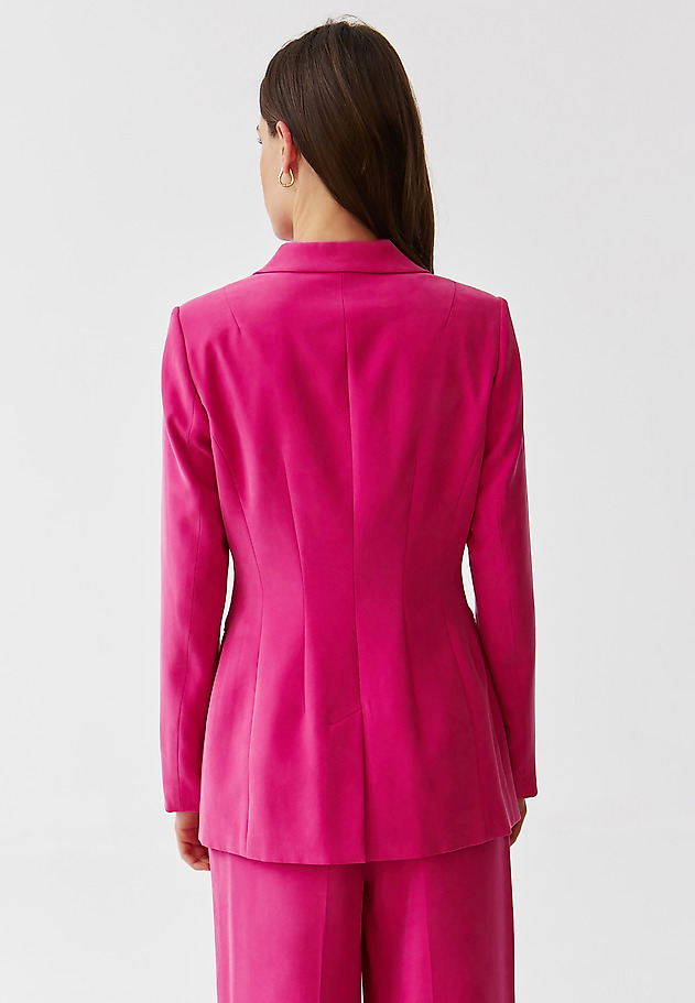 LADIES’ DOUBLE-BREASTED JACKET WITH A LINING - ADA LADIES’ DOUBLE-BREASTED JACKET WITH A LINING - ADA RÓŻOWY 3