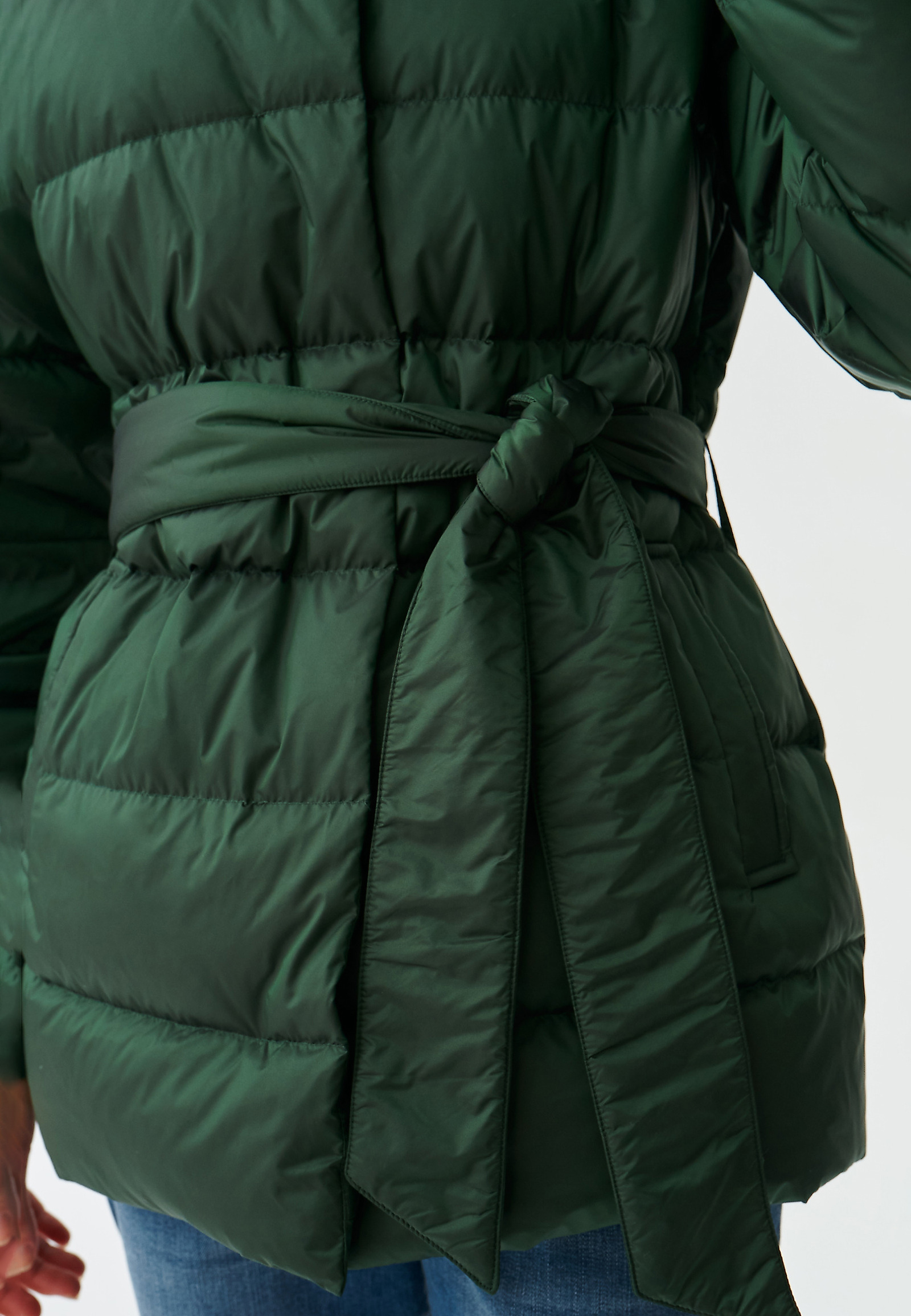DAMSKA PUFFER JAKNA S KRAVATO ZOA DAMSKA PUFFER JAKNA S KRAVATO ZOA ZELENA 91499