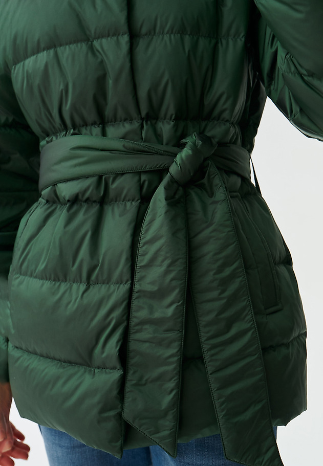 LADIES’ PUFFER JACKET WITH TIE ZOA LADIES’ PUFFER JACKET WITH TIE ZOA ZIELONY 6