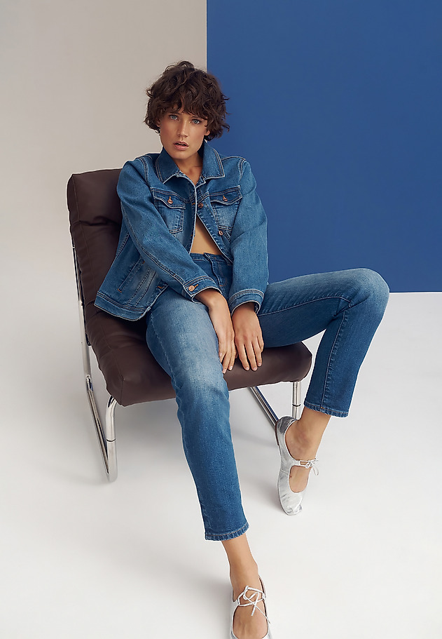 LADIES’ SLIM FIT ANKLE JEANS - ALANA LADIES’ SLIM FIT ANKLE JEANS - ALANA NIEBIESKI 1