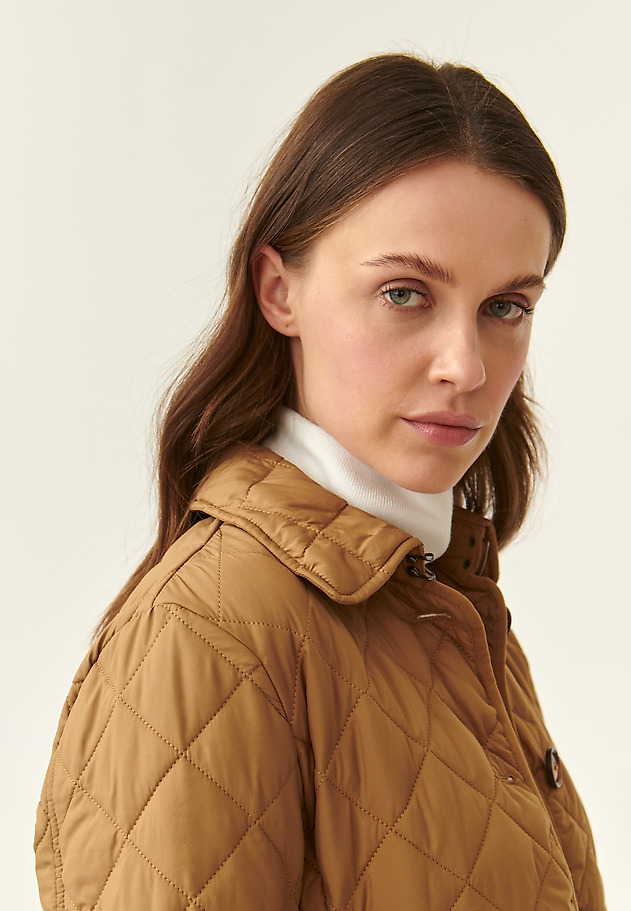 KURTKA DAMSKA TKANINOWA PIKOWANA PIKONI KURTKA DAMSKA TKANINOWA PIKOWANA PIKONI BEŻOWY 5