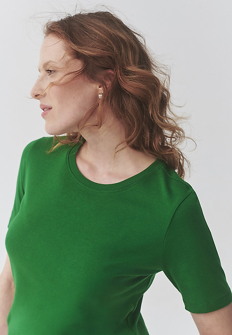 LADIES' COTTON T-SHIRT - KIRI 1 GREEN 2