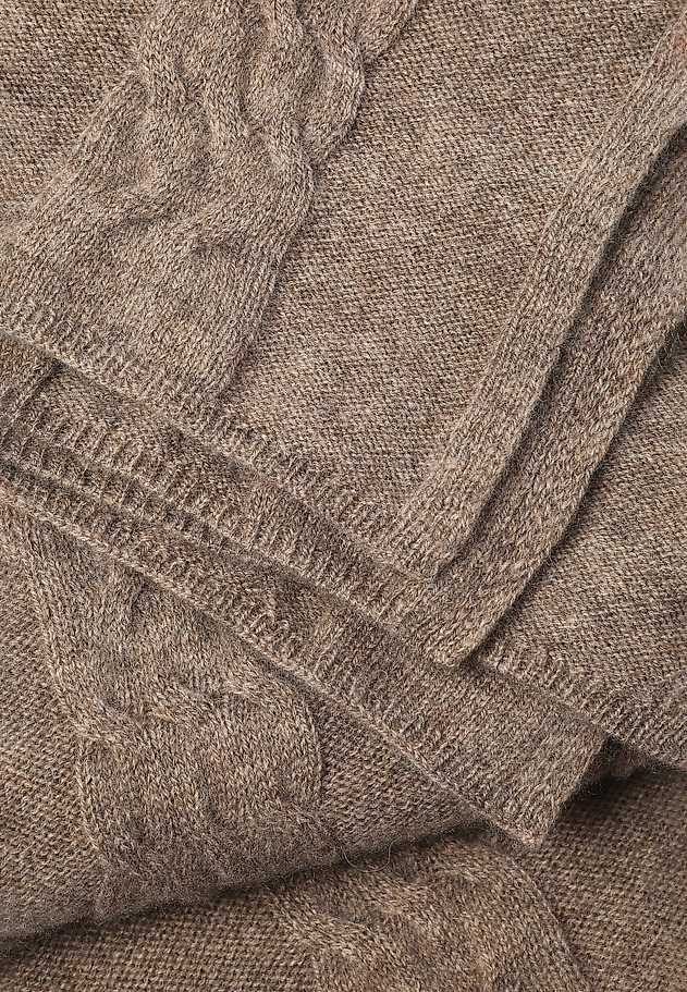 LADIES’ KNITTED SCARF AGAF LADIES’ KNITTED SCARF AGAF BEIGE 3