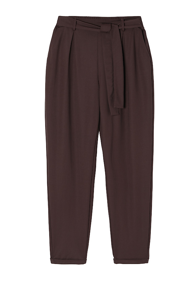 LADIES' TROUSERS WITH A WAISTBAND ZAMIRIA LADIES' TROUSERS WITH A WAISTBAND ZAMIRIA BRĄZOWY 4