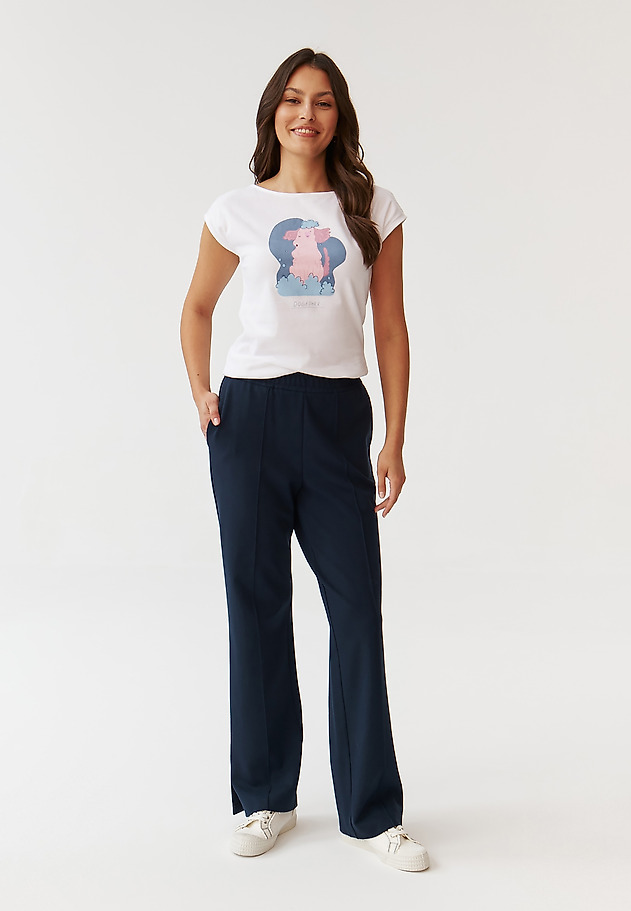FITTED LADIES’ T-SHIRT WITH CENTRALISED PRINT - AMANDA 2 FITTED LADIES’ T-SHIRT WITH CENTRALISED PRINT - AMANDA 2 BIAŁY 2