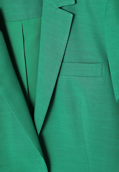 LADIES’ SINGLE-BREASTED BLAZER WITH LINING - AMALFINA 1 GREEN 2