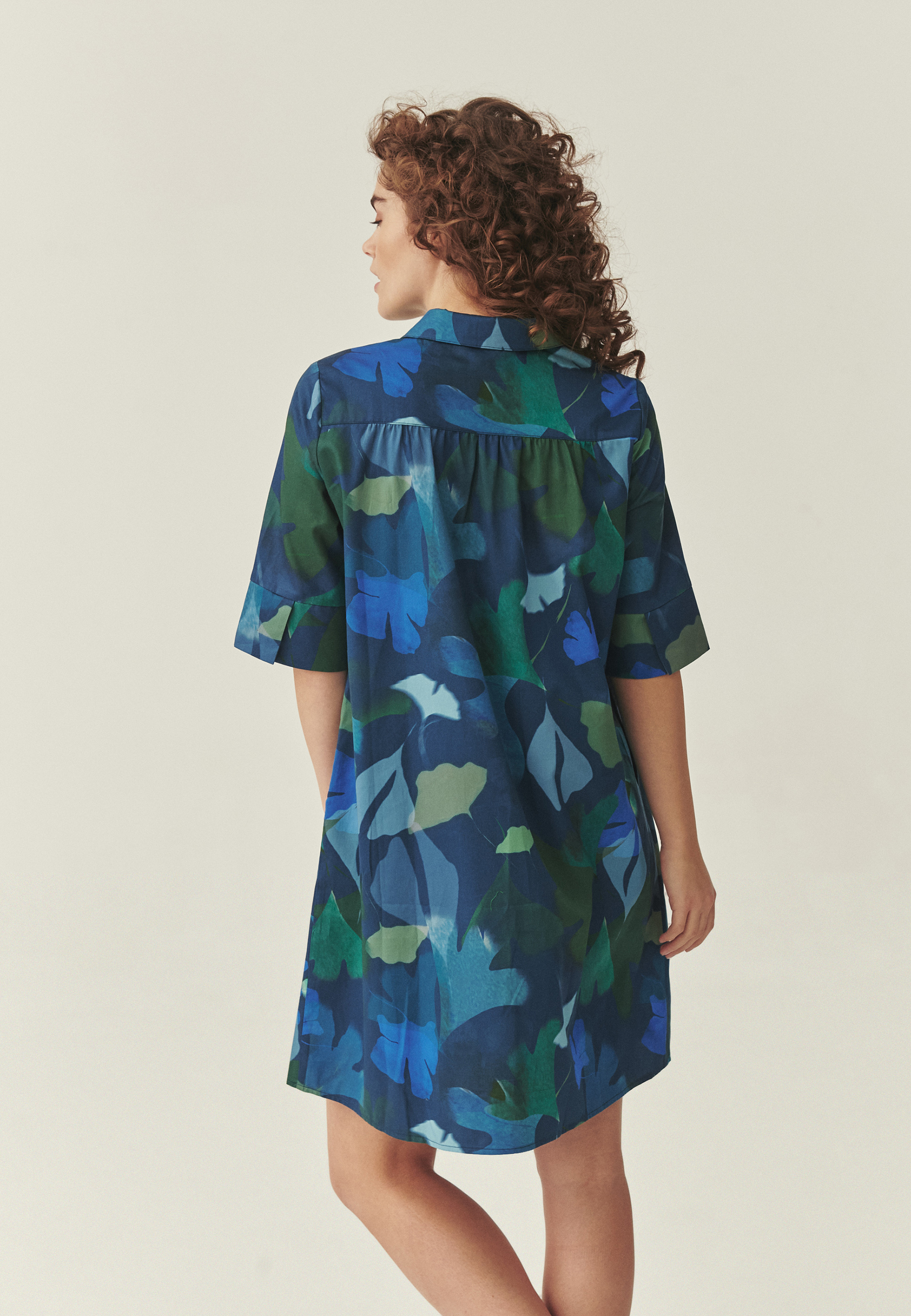 BAWEŁNIANA SUKIENKA Z AUTORSKIM WZOREM - TALANI 1 MULTIKOLOR 2