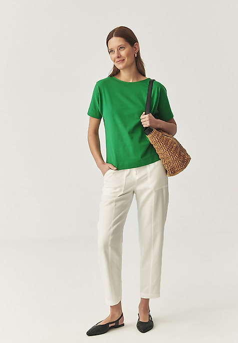 TRICOU DIN BUMBAC - LALI 3 VERDE 2