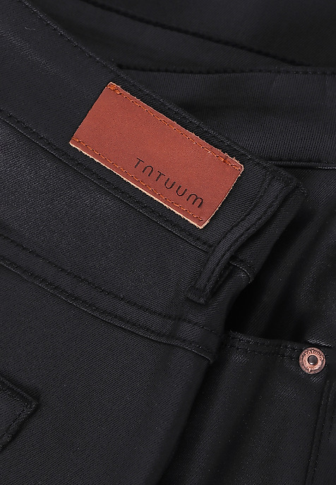 COATED PENCIL SKIRT NIKA BLACK 2
