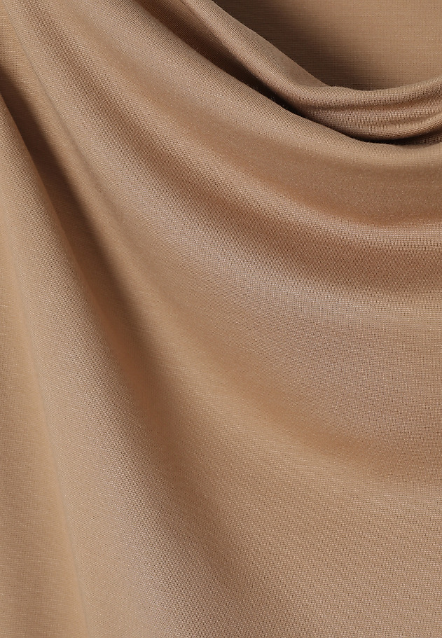 KNITTED DRESS WITH A WEDGE NECKLINE - ZANAKA KNITTED DRESS WITH A WEDGE NECKLINE - ZANAKA BEIGE 7