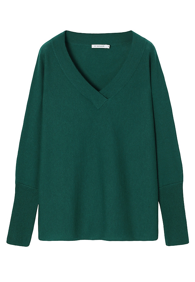 CASUAL JUMPER WITH WOOL AND CASHMERE BLEND - PONNO CASUAL JUMPER WITH WOOL AND CASHMERE BLEND - PONNO GREEN 6