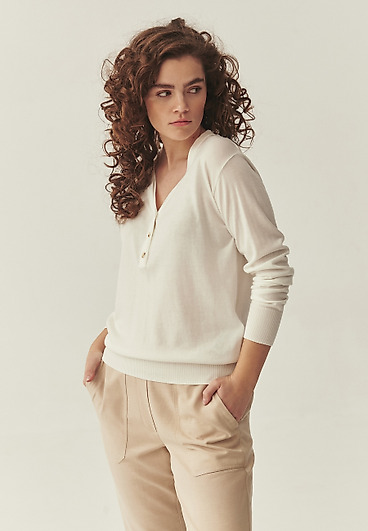 SWETER Z DOMIESZKĄ JEDWABIU - TELLA SWETER Z DOMIESZKĄ JEDWABIU - TELLA