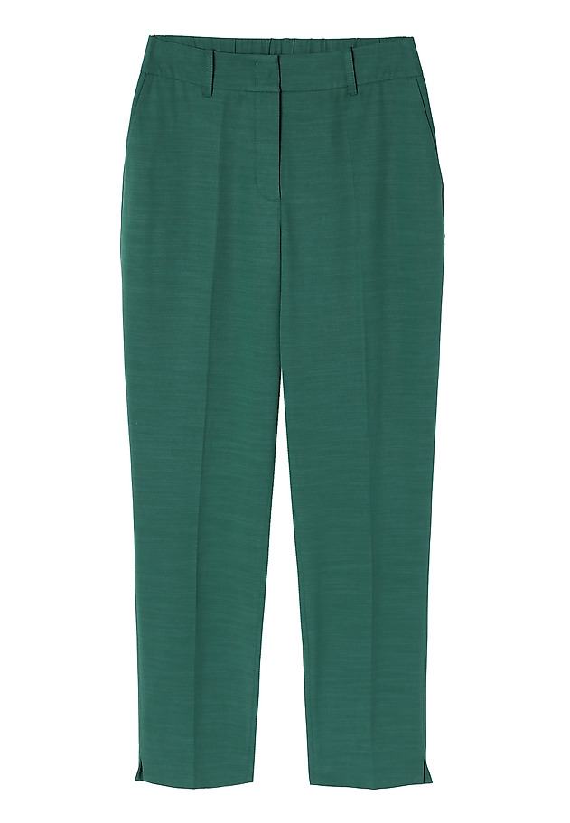 LADIES’ TROUSERS WITH SLITS ON THE LEG - KOLIA 2 LADIES’ TROUSERS WITH SLITS ON THE LEG - KOLIA 2 ZIELONY 5