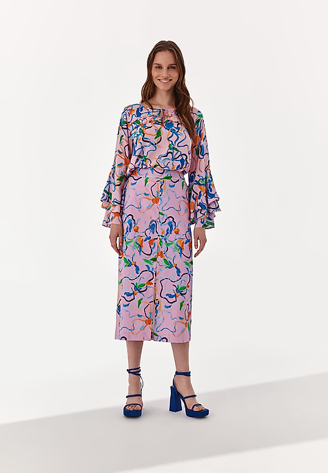BLOOMING COLLECTION: SIMPLE SKIRT PANAMA MULTICOLOR 2
