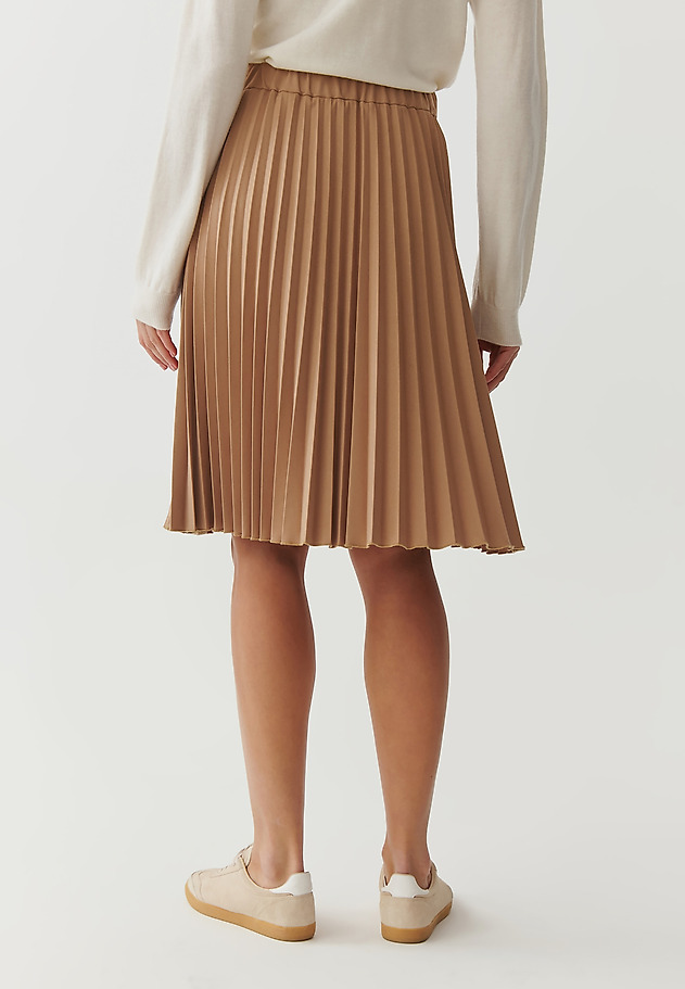 LADIES’ PLEATED SOLEIL SKIRT - BARINALIA LADIES’ PLEATED SOLEIL SKIRT - BARINALIA BEŻOWY 3